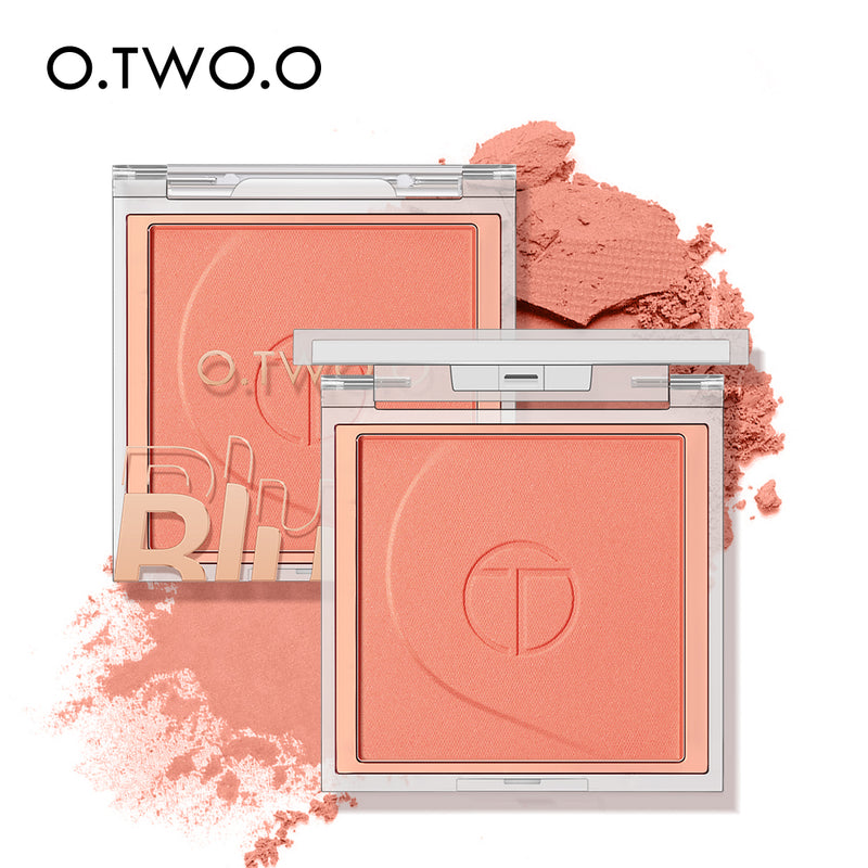 O.TWO.O High Pigment 6 Natrual Color Blush Pallete Pink Blush Powder Wholesale