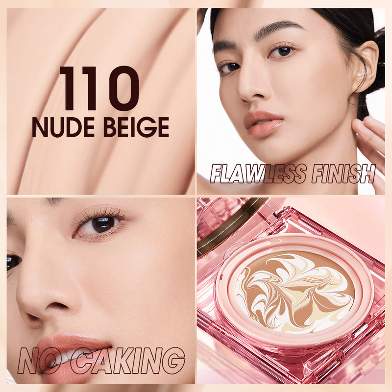 O.TWO.O New Arrival Matte and Moist Good Coverage Air cushion powder paste