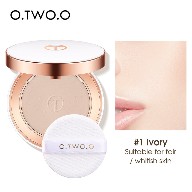 O.TWO.O New Arrival Matte and Silky White Case Pressed Setting Powder