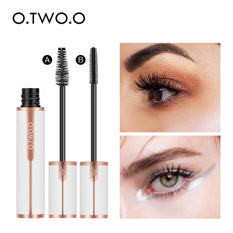 O.TWO.O  Hot sales Waterproof 3D silk fiber mascara with white leather tube design