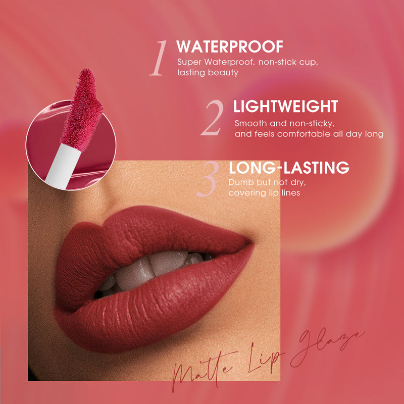 O.TWO.O New Arrival 12 Colors Matte and Strong Waterproof Lip Gloss