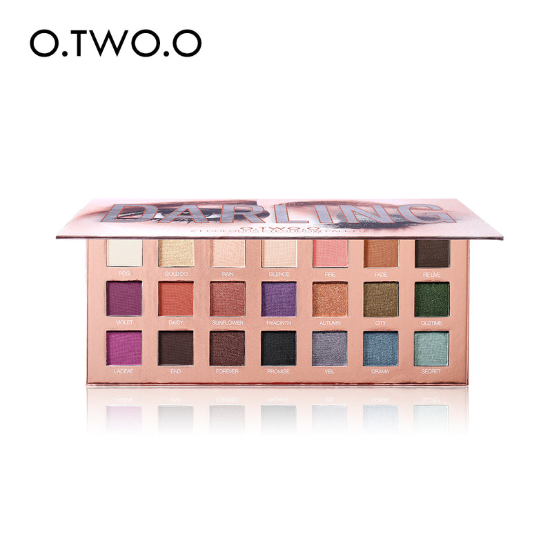 O.TWO.O  New 21 Color High Pigment Drama Dream Eyeshadow Palette Matte Shimmer Metallic Eyeshadow