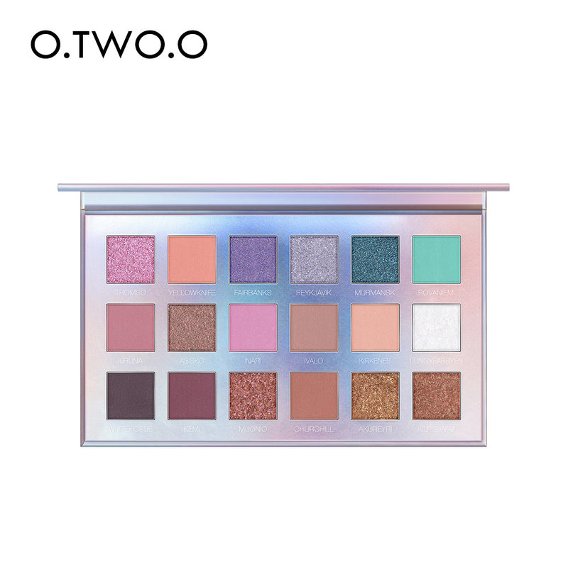 O.TWO.O 18 Colors Eyeshadow Palette Cosmetics Makeup Products Eye Shadow Powder Pigment