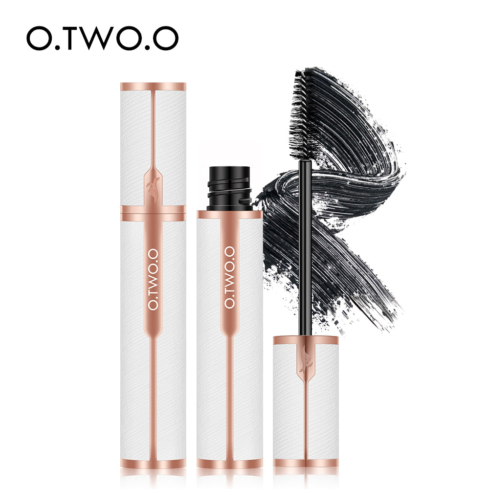 O.TWO.O Hot sales Waterproof 3D silk fiber mascara with white leather