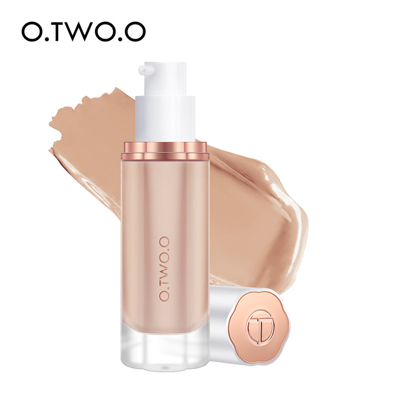 O.TWO.O Full Coverage Whitening Sweat Resistant Moisturizing Liquid Foundation Makeup Base Wholesale