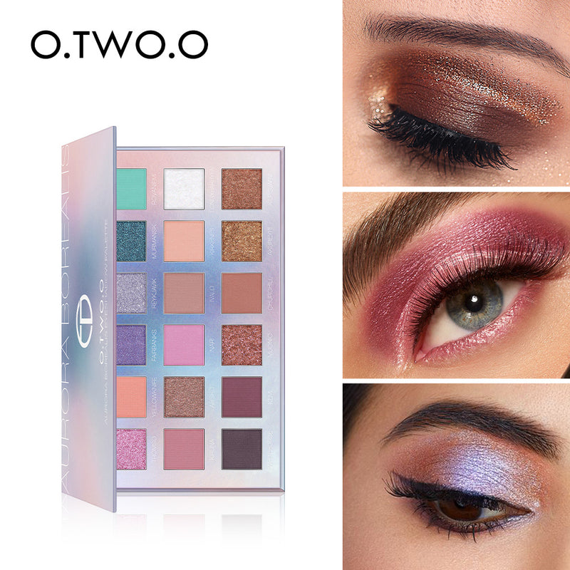 O.TWO.O 18 Colors Eyeshadow Palette Cosmetics Makeup Products Eye Shadow Powder Pigment