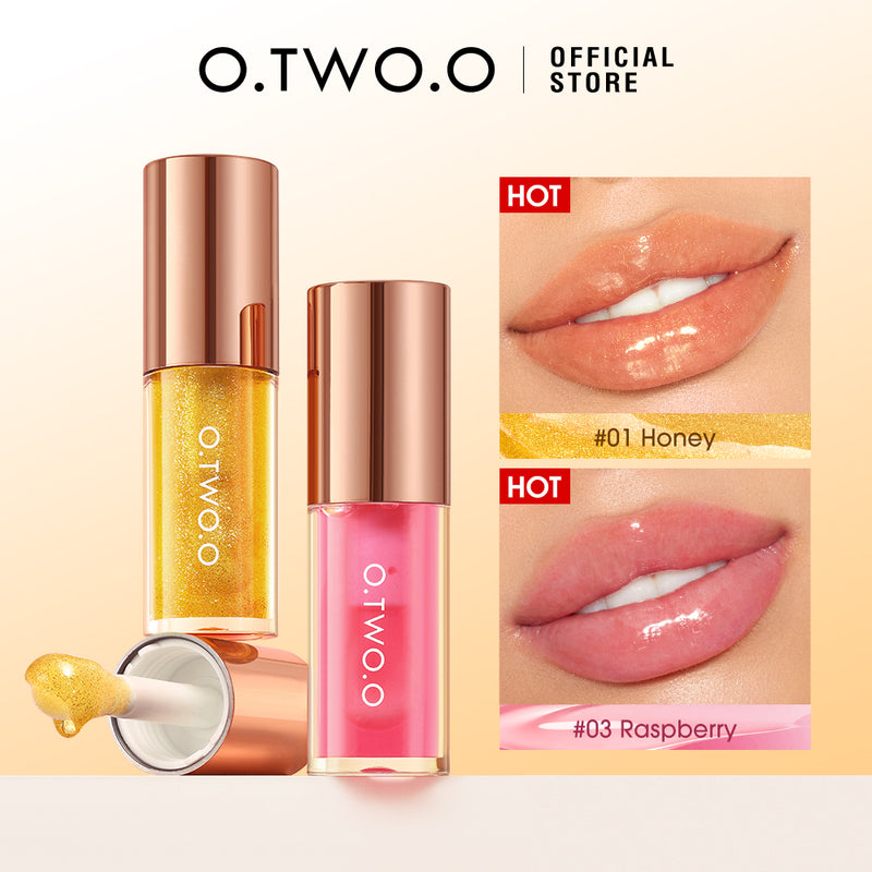 O.TWO.O Crystal Shiny Deeply Hydrates Repair Lip Oil For Dry Lips