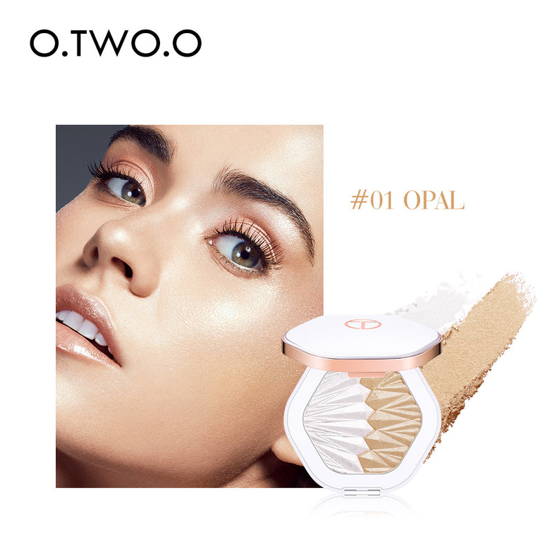 O.TWO. O Beauty Glowing Highlight 2 IN 1 Makeup High Quality Illuminating Highlighter Pressed Powder