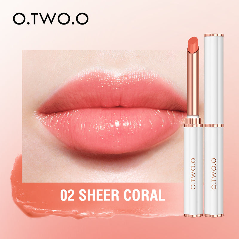 O.TWO.O  Colored Lip Balm Moisturizes 4 Color Protects lips With Beewax Lip Stick