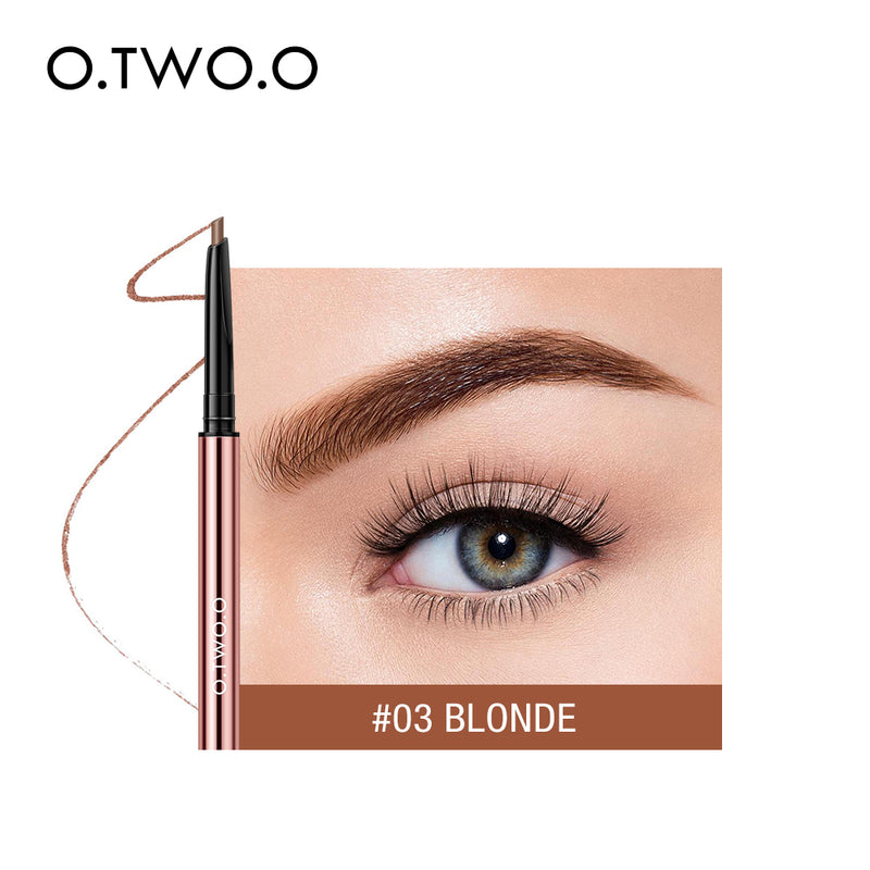O.TWO.O High Quality Waterproof Precise Brow Definer 6 Colors Fine Triangle Eyebrow Pencil