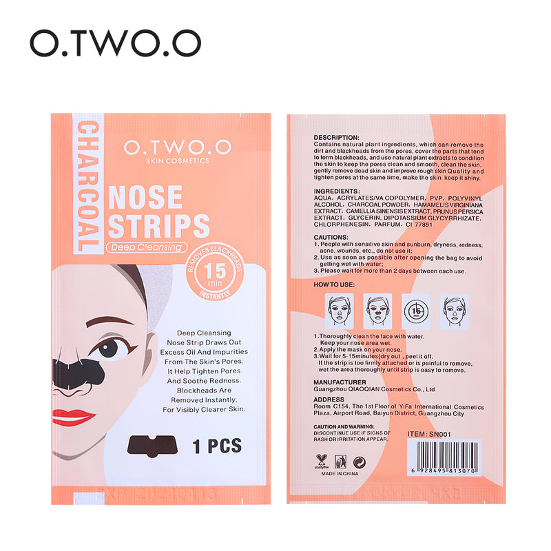 O.TWO.O Deep Cleaning Acnes Charcoal Nose Strip