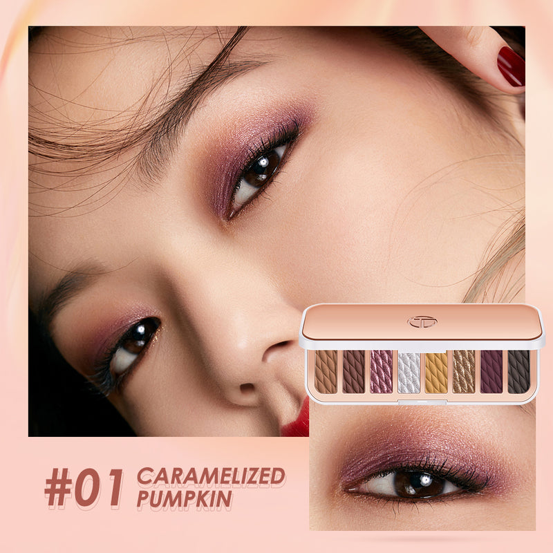 O.TWO.O 8 Colors Luxury Gold Eyeshadow Palette with Rich Color