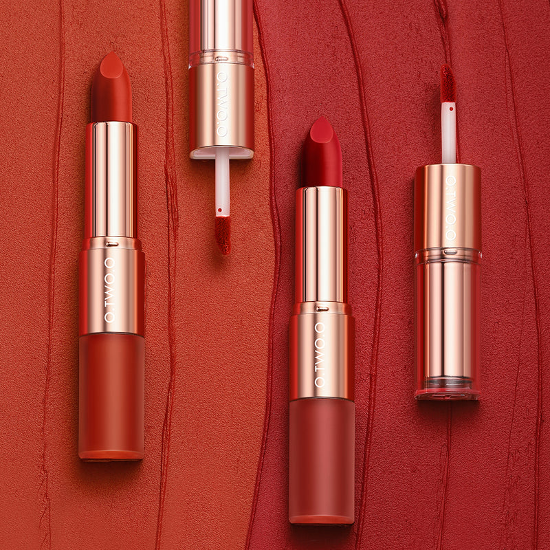 O.TWO.O 2 in 1 Lipstick Double Head Lipstick and Lip Mud