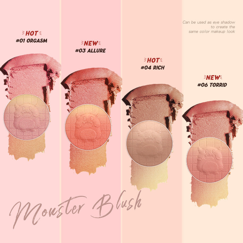 Banxeer Blush Powder 6 Color Gradient Blush Powder Single Blush Pallete