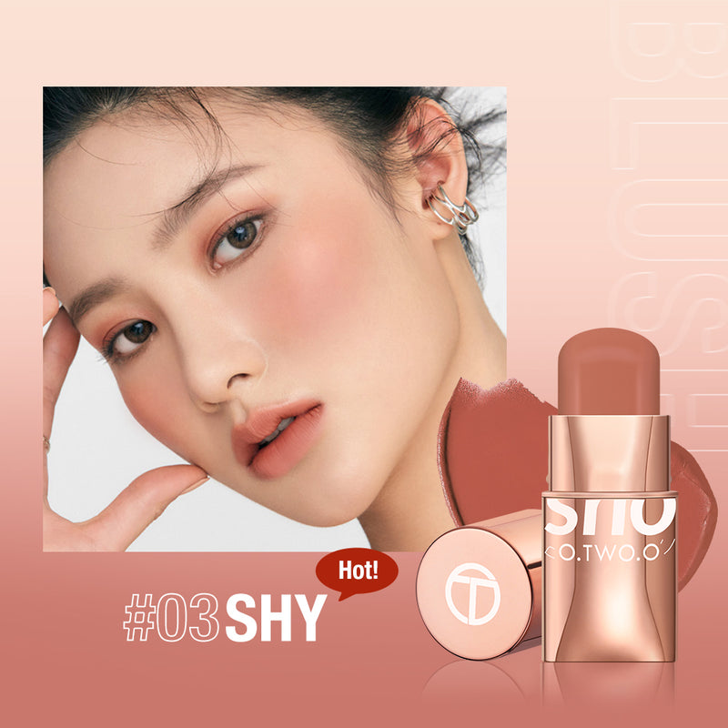 O.TWO.O New Arrival 8 Colors High Pigment Hot Sale Blush Stick