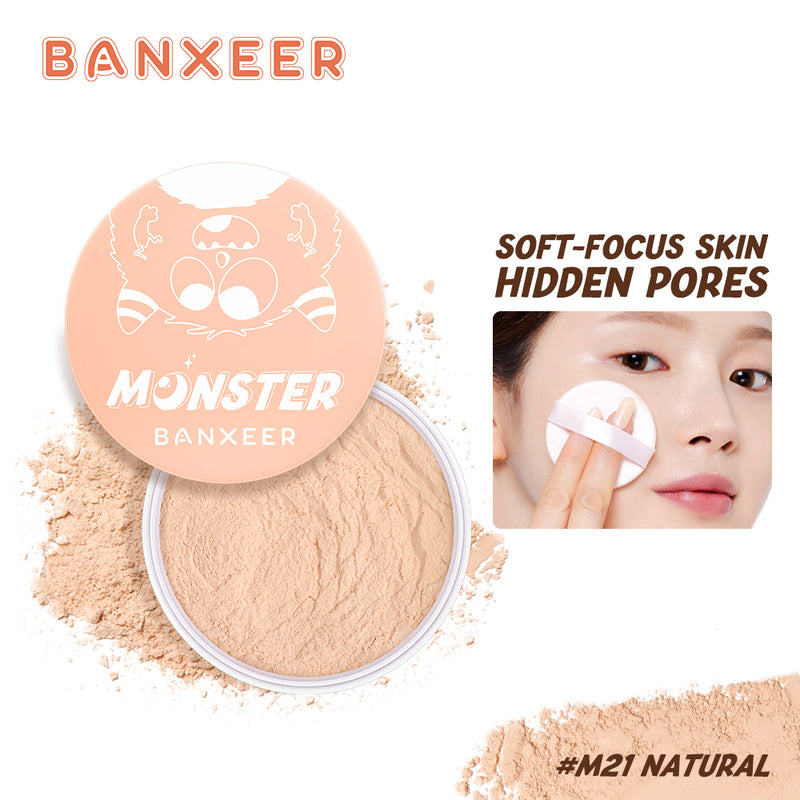 Banxeer Loos Powder 3 Color Oil Control Face Setting Powder