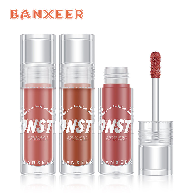 Banxeer Lip Gloss 8 Color Fever Dewy Shine Lipstick Mirror Surface Lipgloss