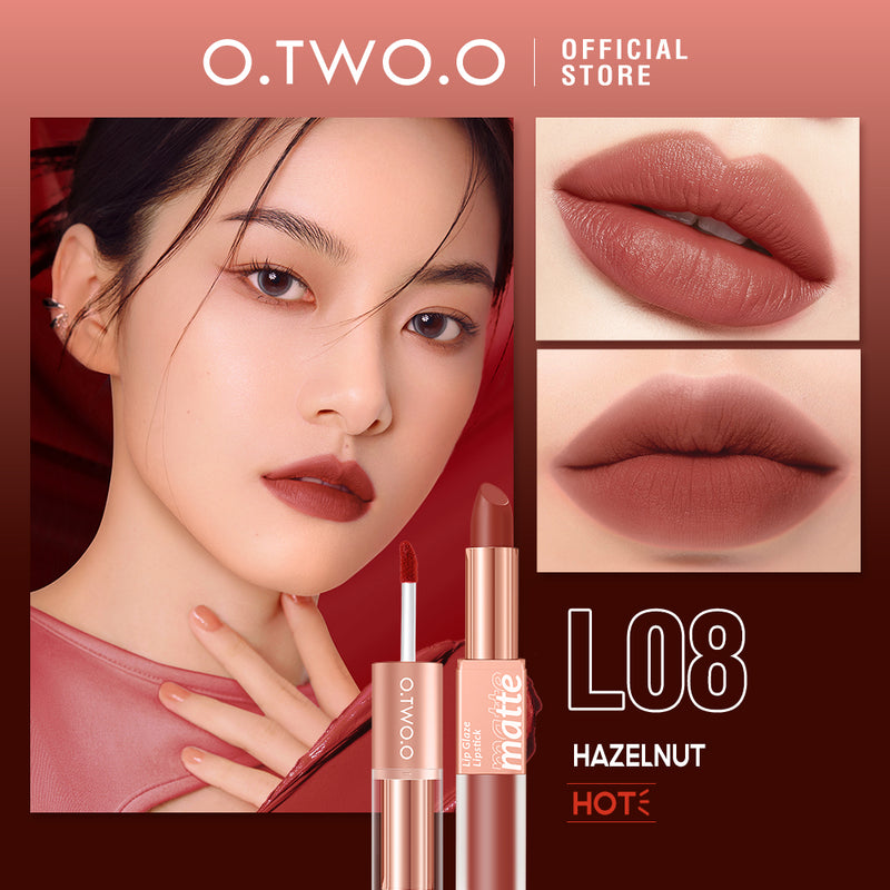 O.TWO.O  2 in 1 Lipstick Double Head Lipstick and Lip Mud