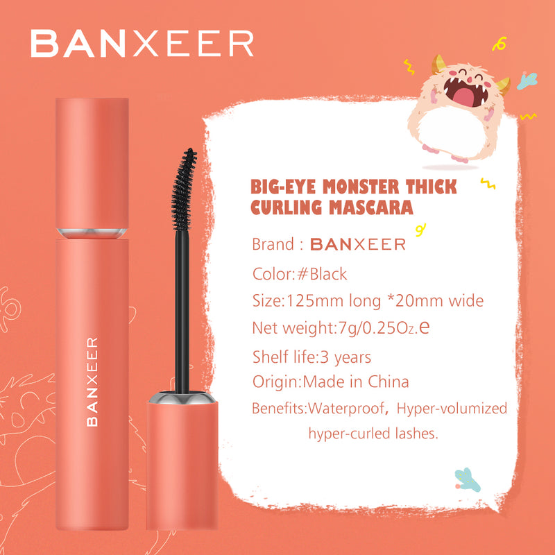 BANXEER New Arrival Big Eye Monster Thick Curling Mascara