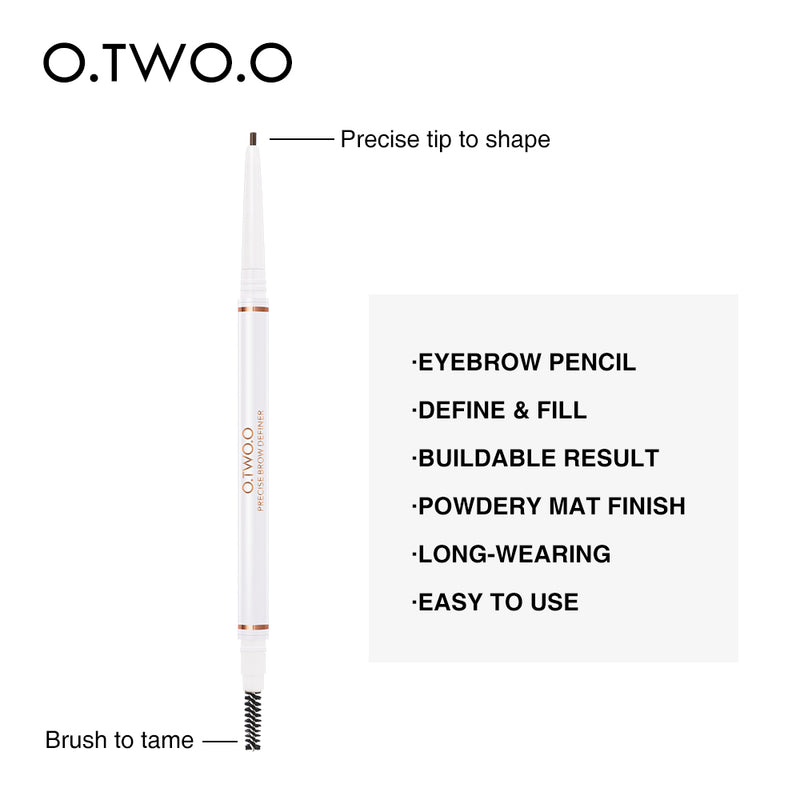 O.TWO.O 4 Popular Colors Microblading Eyebrow Pen Long Wearing Precise Brow Definer Makeup Eyebrow Pencil