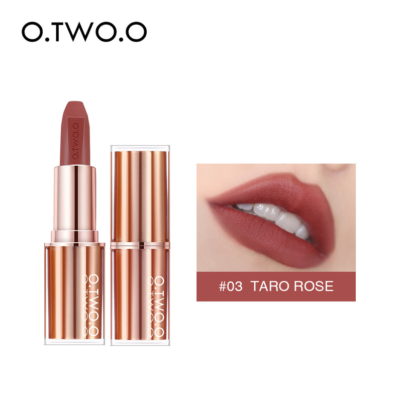O.TWO.O Waterproof Long Lasting Moisturizing Lipstick Fine Texture Matte Lip stick Vegan