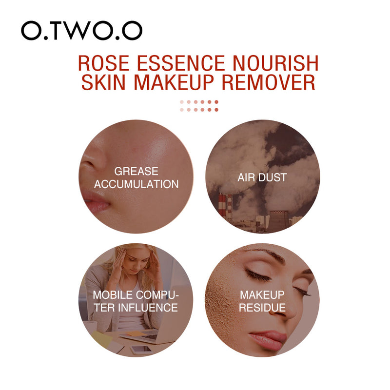 O.TWO.O Hyaluronic acid moisturizing Makeup Remover Deep Cleaning Soft Texture Makeup Remover Cruelty free